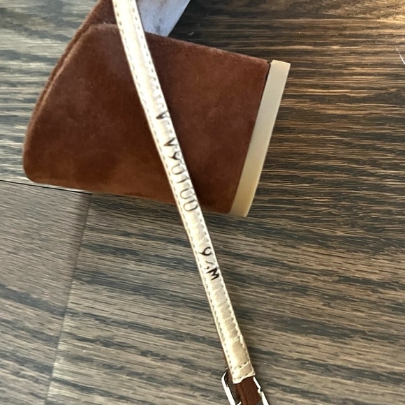 Stuart Weitzman Fringe Heels camel/tan - Picture 6 of 8